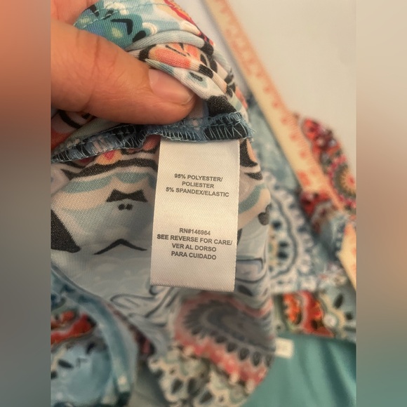 Robbie Bee Women’s A Lined Dress Mandala Flower Size Large. New w tag $69 - Picture 6 of 7